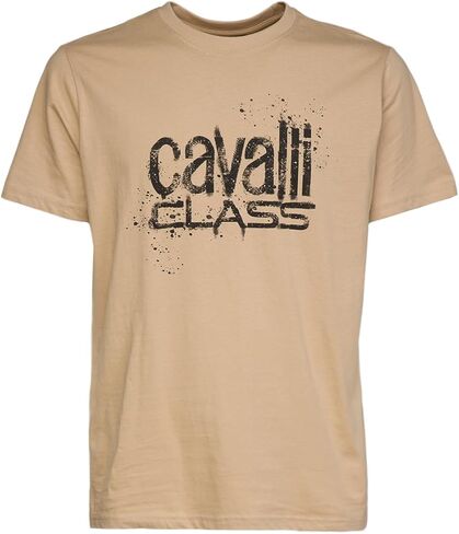 تي شيرت Cavalli Class Sand Spray Print Signature Fashion - in Saudi Arabia