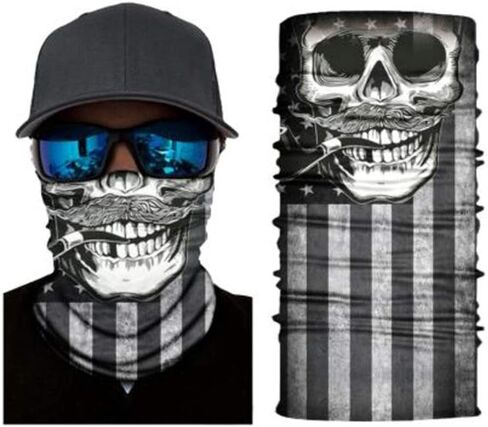 Neck Gaiter Face Mask, Washable Balaclava Cover Scarf Shield, UV Sun Dust Protection Bandana Face Mask in Saudi Arabia