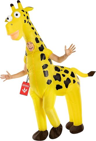 Morph Inflatable Giraffe Costume, Giraffe Costume For Adults, Blow Up Giraffes Costume, Halloween Costumes For Men, Halloween Costumes For Adults in Saudi Arabia