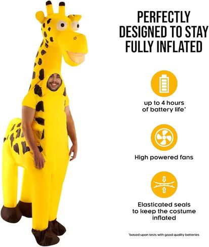 Morph Inflatable Giraffe Costume, Giraffe Costume For Adults, Blow Up Giraffes Costume, Halloween Costumes For Men, Halloween Costumes For Adults in Saudi Arabia
