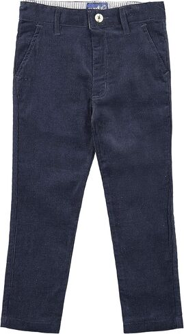 Buyless Fashion Boys Pants Flat Front Slim Fit Casual Corduroy Solid Color in Saudi Arabia