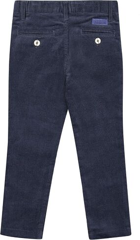 Buyless Fashion Boys Pants Flat Front Slim Fit Casual Corduroy Solid Color in Saudi Arabia