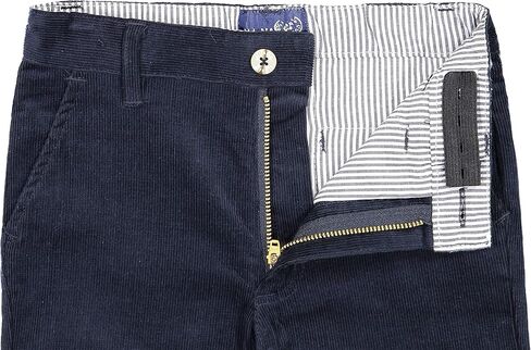 Buyless Fashion Boys Pants Flat Front Slim Fit Casual Corduroy Solid Color in Saudi Arabia