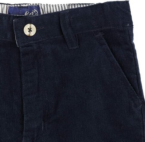 Buyless Fashion Boys Pants Flat Front Slim Fit Casual Corduroy Solid Color in Saudi Arabia