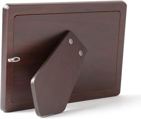 Hallmarked Solid Sterling Silver 925 Photo Picture Frame with Mahogany Wood Back 7377/6x9 DOPPIA in Saudi Arabia
