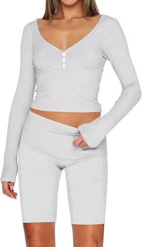 BONITEE Womens Loungewear Set 2 Piece Pajama Sets Summer Sleeveless Crop Tank Tops Wide Leg Pants Lounge Outfits in Kuwait