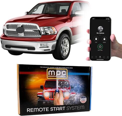 MPC Factory Remote Activated Remote Start متوافق مع 2009-2010 Dodge RAM 1500 - الغاز/الديزل - المكونات والتشغيل in Saudi Arabia