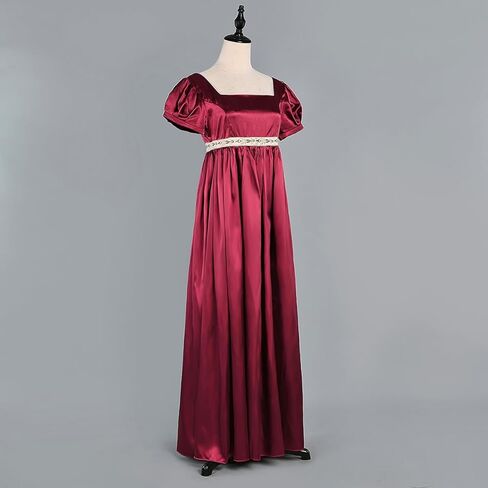 Vintage Regency Dresses for Women Jane Austen Ball Gowns Empire Waist Historical Costume in Kuwait