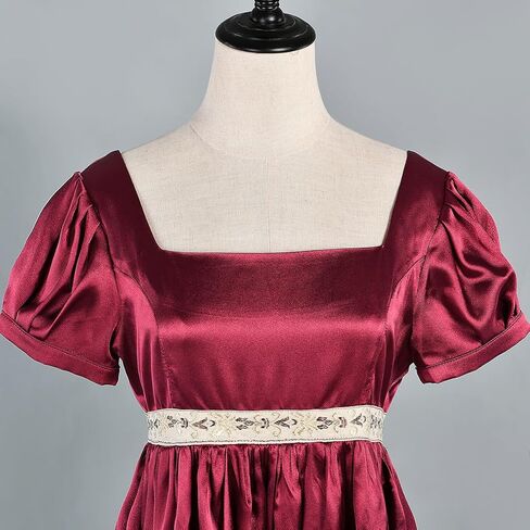 Vintage Regency Dresses for Women Jane Austen Ball Gowns Empire Waist Historical Costume in Kuwait