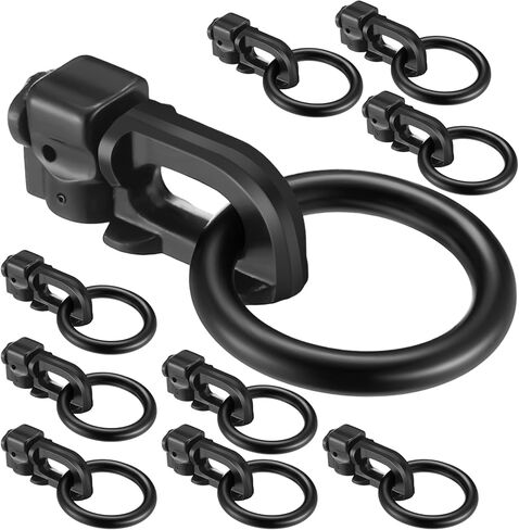 10 pcs l track double stud tie أسفل التركيب ، يستخدم مع خط المسار L للشاحنات ، المقطورات ، التقاطات ، RVS ، ATVs ، فان ، تحمل 5000 رطل من الصلب الثقيل ، الأسود in Kuwait