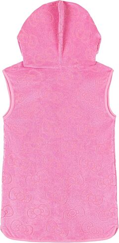 Hello Kitty Girls Loop Terry Cloth غطاء للسباحة بعامل حماية من الأشعة فوق البنفسجية 50+ مقاسات الأطفال الصغار إلى الأطفال الكبار (5-6 - 14-16) in Kuwait