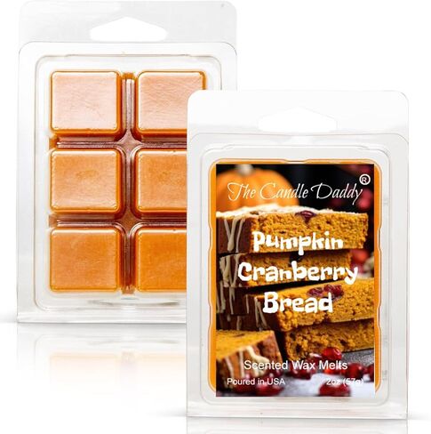 The Candle Daddy Pumpkin Cranberry Bread Scented Wax Melts, 2 oz, 6 Cubes Fall Autumn Essentials in Saudi Arabia