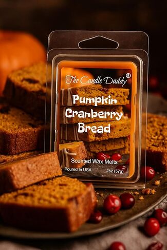 The Candle Daddy Pumpkin Cranberry Bread Scented Wax Melts, 2 oz, 6 Cubes Fall Autumn Essentials in Saudi Arabia