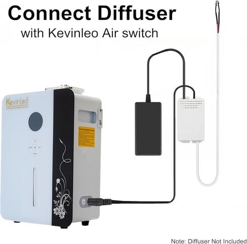 محول HVAC لمفتاح الهواء من Kevinleo - موزع رائحة يتم التحكم فيه تلقائيًا بواسطة نظام HVAC، يوفر زيت العطر، سهل التركيب للمنزل والمكتب in Kuwait