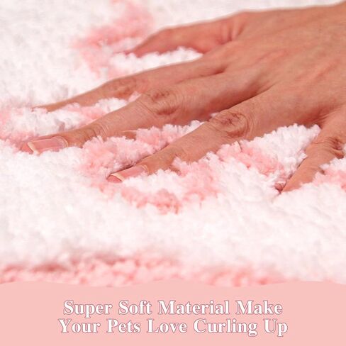 Softania Pink Scalloped Bow Bathroom Rug - Cute Coquette & Preppy Bath Mat for Apartment, Vanity & Dorm, Soft Plush Microfiber Mat, Non-Slip & Washable (32×20 inch) in Saudi Arabia