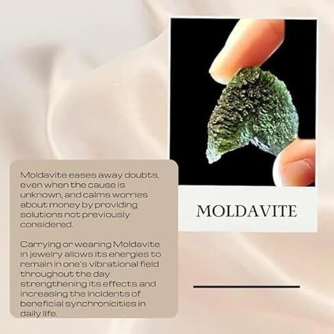 LYRA JEWELS Real Crystal Moldavite Herkimer Diamond Ring Sterling Silver Prong Design Czech Republic Herkimer Moldavite Ring For Women Jewelry ldeal Gift For Her in Saudi Arabia