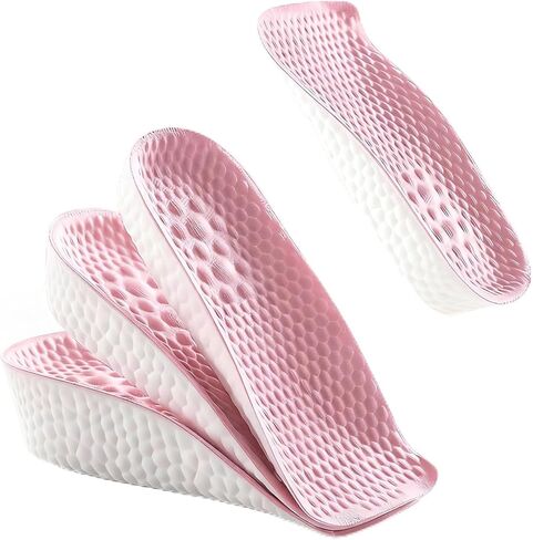 SteadyRise Height Increase Insoles for Men and Women,Arch Support & Grid Design, Height Boosters & Shoe Lifts with Shock Absorption(3 Pairs - 1.5cm 2.5cm 3.5cm)(Gray) in Saudi Arabia