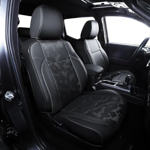 Fit for Tacoma 2024-2025 Car Seat Covers,Custom Car Seat Covers Full Set-5 Seat Car Seat Protector,Waterproof Comfortable Luxury Leather Seat Covers-Full Coverage Automotive Seat Covers Design(Red) in Saudi Arabia