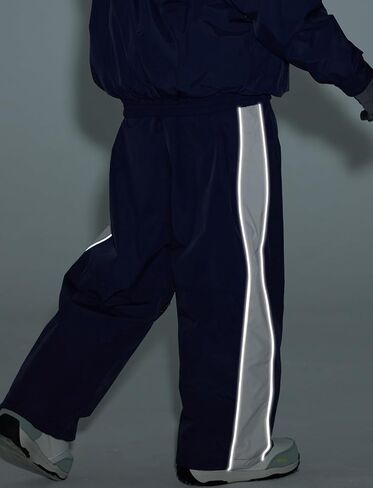 GSOU SNOW Snowboard Pants Mens Womens Retro Baggy Waterproof Reflective Ski Pants Vintage Loose Outwear in Saudi Arabia