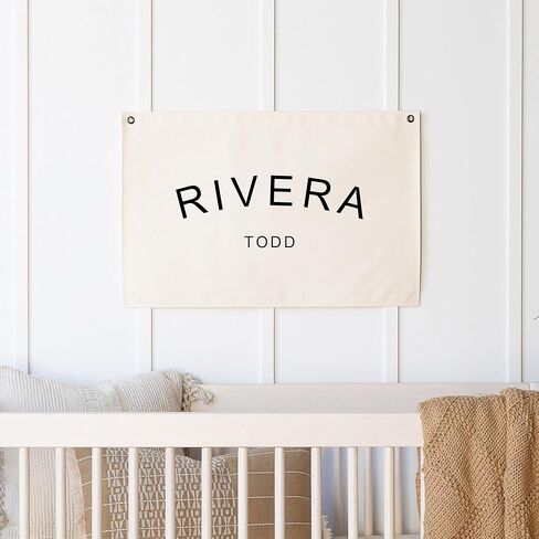Custom Baby Name Banner | Nursery Name Signs | Boho Baby Home Wall Art in Saudi Arabia