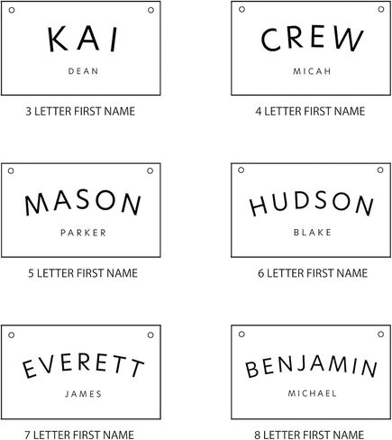 Custom Baby Name Banner | Nursery Name Signs | Boho Baby Home Wall Art in Saudi Arabia