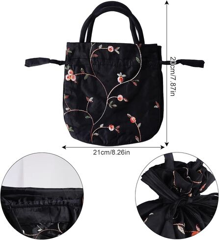 phnydreg 6 Pcs Old Lady Costume Including Glasses with Chain Jewelry Necklace Bracelet Earring Clips Flower Handbag in Saudi Arabia