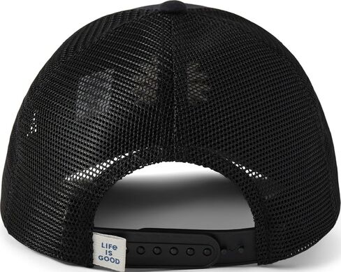 Life is Good - Unisex Clean Daisy Trucker Hat, Color True Black, Size: O/S in Saudi Arabia