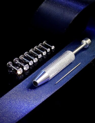 Msndnkwo 316L الفولاذ الجراحي ميدوسا ثقب المجوهرات | 16G خيط داخلي مسطح الظهر ترصيع Labret | مجموعة أقراط مونرو ليب تراغوس هيليكس الغضروفية | 6 مللي متر-12 مللي متر + قمم تشيكوسلوفاكيا in Kuwait