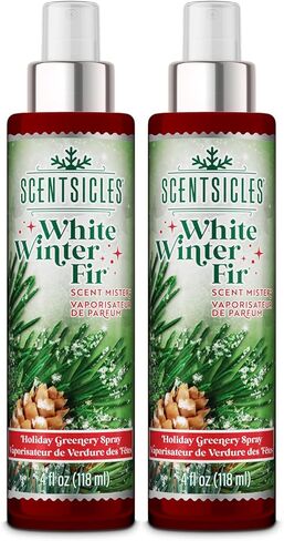 Scentsicles Spiced Pine Cones Scented Christmas Tree Ornaments - 1 Bottle (6 Sticks Total) and 1 Bottle Scent Mister Spray (4 Oz) Multi Pack in Saudi Arabia