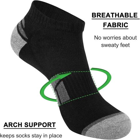 8 Pairs Mens Ankle Socks Low Cut Socks for Men Size 10-13 in Saudi Arabia