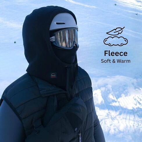 Alpine Swiss Fleece Ski Mask Balaclava Winter Sport Face Head Cover Helmet Hood Neck Warmer Windproof for Men and Women in Saudi Arabia