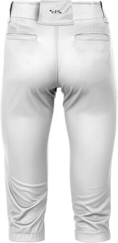 سراويل Boombah للفتيات Hypertech Fastpitch Softball Knicker، سراويل موحدة صلبة، ركبة معززة، منتصف الارتفاع، أساور مرنة in Kuwait