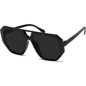 نظارات شمسية LOHO MAGICA مستطيلة الشكل، نظارات شمسية كلاسيكية للنساء والرجال، نظارات شمسية عصرية بإطار مسطح عتيق من السبعينيات in Kuwait