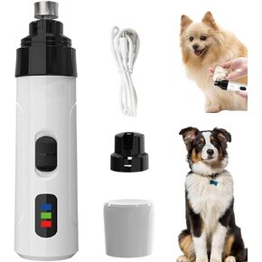 Heusom Silent Groom Pro Nail Grinder ، 2025 New Heusom Dog Nailmermer ، USB قابل لإعادة الشحن شحن مطاحن الأظافر للحيوانات الأليفة للكلاب ، كليبرز الكلب الكهربائي ، أداة تنعيم Pet Paws (مجموعة واحدة) in Kuwait