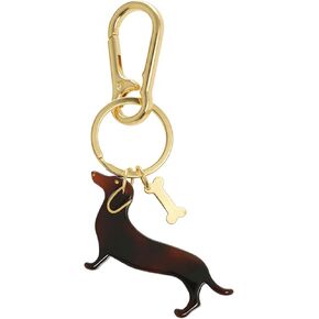سلسلة مفاتيح Dachshund - سلسلة مفاتيح صغيرة من الأكريليك على شكل كلب وينر، حلية حقيبة Dachshund لطيفة، ملحق حقيبة مزخرفة للنساء، هدية لمحبي Dachshund in Saudi Arabia