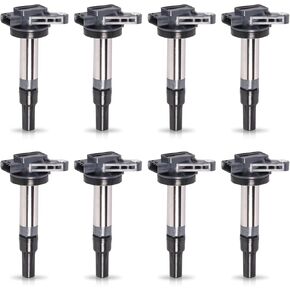 مجموعة ENA مكونة من 8 ملفات إشعال 4.2 4.4 V8 متوافقة مع Land Rover Jaguar XK8 XJ8 XJR XKR S-Type Vanden Plas LR3 Range Rover 2003 2004 2005 2006 2007 2008 2009 لفائف C1427 UF519 AJ810445 in Kuwait