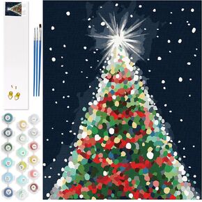 4 حزمة طلاء كبير من أرقام مجموعة أرقام للبالغين المبتدئين 16x20in ، وحيوانات البحر في المحيط لطيف الطلاء حسب الرقم للأطفال ، والرسم الأكريلي السهل بالأرقام القماشية بدون إطار in Kuwait