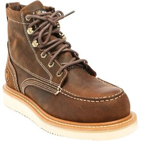 Hawx Work Gear Men's 6" Grade Work Boot Composite Toe Distressed Brown 9.5 D(M) US in Kuwait