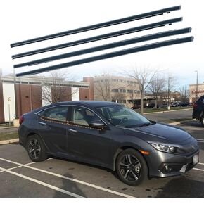 Weatherstrip Window Molding Trim Seal Compatible for 2007-2020 Toyota Tundra Double Cab Replaces 68160-0C020 68210-0C020 68163-0C010 68164-0C010 in Kuwait