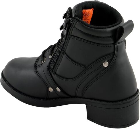 Milwaukee Leather Boy's Zipper Plain Toe Boot in Saudi Arabia
