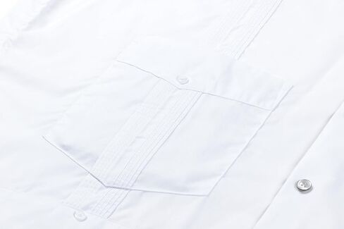 قمصان MAXJON الرجالية Guayabera للرجال بأكمام طويلة قمصان كوبية بأزرار خاطفة قمصان Guayabera المكسيكية بأربعة جيوب in Kuwait
