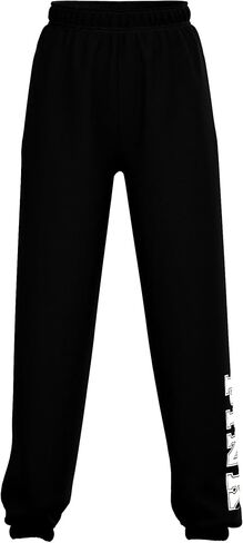 Victoria's Secret Pink Fleece Ivy Relaxed Campus Sweatpants Color Black Size Medium New in Saudi Arabia