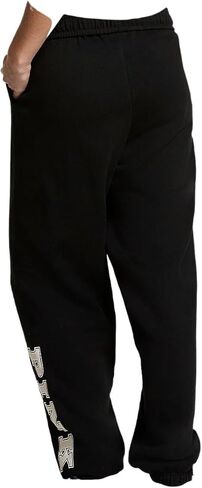 Victoria's Secret Pink Fleece Ivy Relaxed Campus Sweatpants Color Black Size Medium New in Saudi Arabia