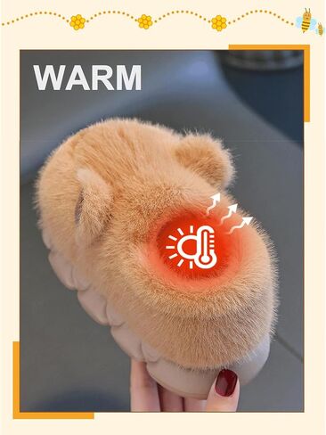 Capybara Slippers Kids Women With 5 pcs Socks Plush Cartoon Closed Back Slide Sandals Cute Indoor Outdoor Cozy House Shoes in Saudi Arabia