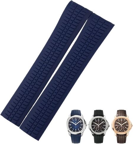 HEPUP شريط مطاطي دبوس معدني 21 مللي متر حزام (استيك) ساعة صالح لل باتيك 5167A 5167R AQUANAUT فيليب PP براون أساور مقاومة للماء in Kuwait