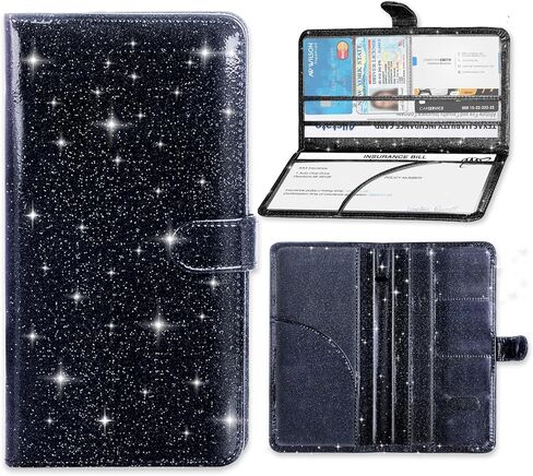 Car Registration and Insurance Card Holder, Car Document Holder for Cards, Driver Vehicle License Document Glove Box Compartment Organizer, Car Essentials in Saudi Arabia