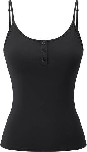 Women’s Summer Scoop Neck Cami Tank Top Spaghetti Strap Casual Slim Fit Camisole in Saudi Arabia