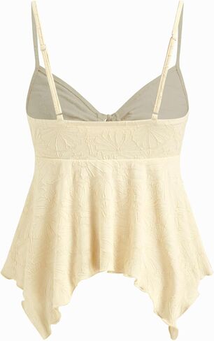 CIDER Going Out Tank Tops for Women Floral Sleeveless Ruffle Flowy Tops Summer Outfits Y2K Trendy 2026 in Saudi Arabia