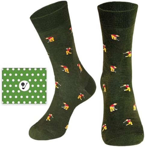 SOKOUHONNER Golf Socks - Funny Golf Gifts for Men Women Gift Socks for Sports Fans Players and Lovers Gifts Box Ready for Present in Saudi Arabia