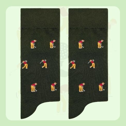 SOKOUHONNER Golf Socks - Funny Golf Gifts for Men Women Gift Socks for Sports Fans Players and Lovers Gifts Box Ready for Present in Saudi Arabia